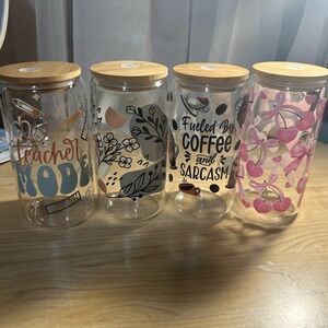 Handmade iced coffee cups! Sold individually